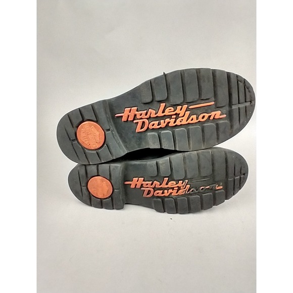 Harley Davidson Mens 7.5 Black Leather Motorcycle‎ Boots Biker Dipstick 91610 main image 8